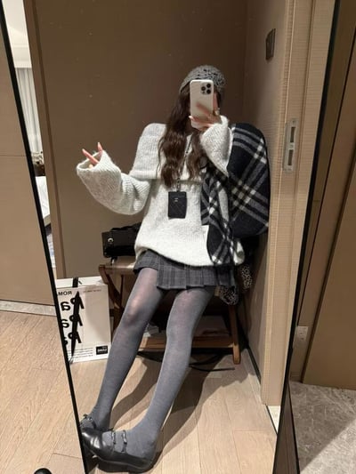 蓬鬆度高紐帶毛衣5