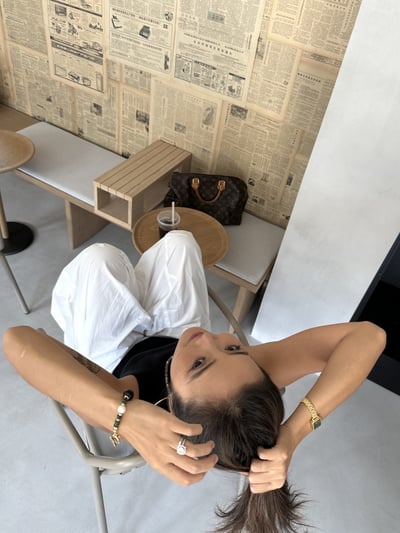 梨型空氣闊腿長褲4