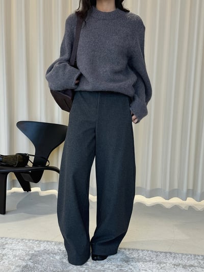 彎刀顯瘦西裝長褲3