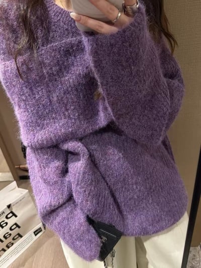 蓬鬆度高紐帶毛衣9