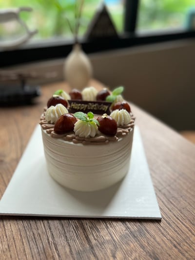 日常款4吋優雅栗子戚風1