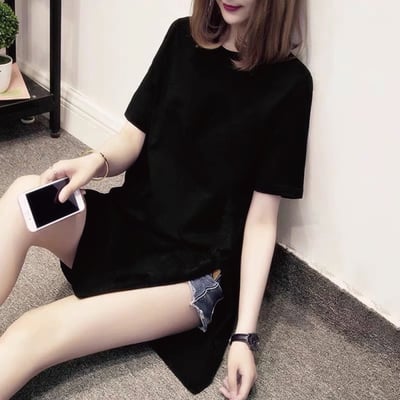 韓版長版女T恤1
