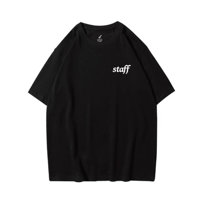 新潮EVENT STAFF 重磅寬版落肩T恤2