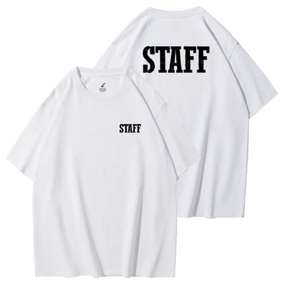 復古STAFF 重磅寬版落肩T恤4