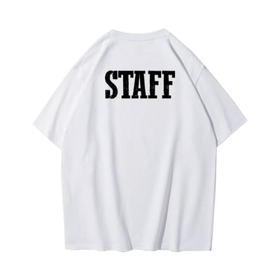 復古STAFF 重磅寬版落肩T恤6