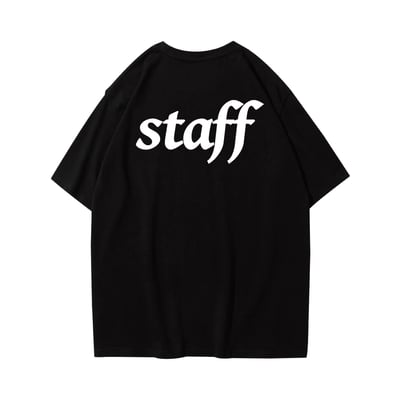 新潮EVENT STAFF 重磅寬版落肩T恤3