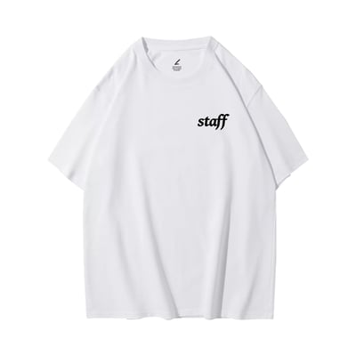 新潮EVENT STAFF 重磅寬版落肩T恤5