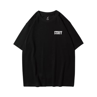 復古STAFF 重磅寬版落肩T恤2