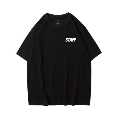 限定STAFF 重磅寬版落肩T恤2