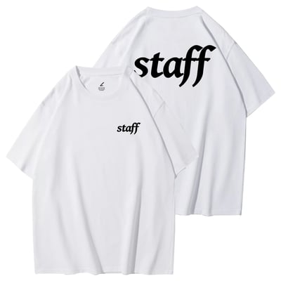 新潮EVENT STAFF 重磅寬版落肩T恤4