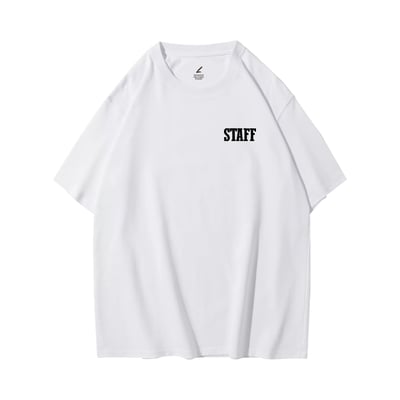 復古STAFF 重磅寬版落肩T恤5