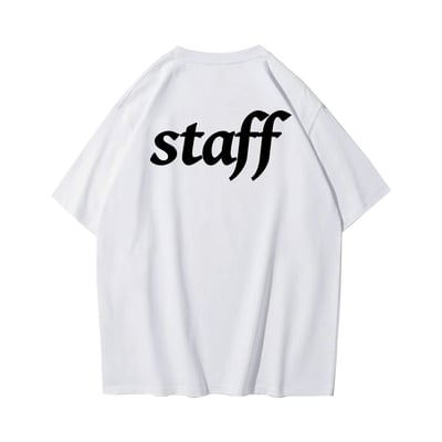 新潮EVENT STAFF 重磅寬版落肩T恤6