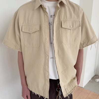 美式復古工裝襯衫1