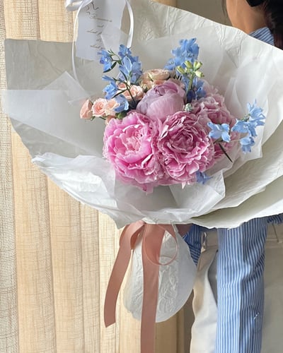 Peony Mist 芍藥玫瑰花束4