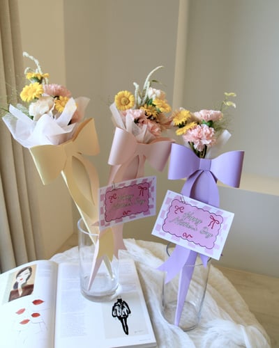 《精緻溫柔I人媽媽系列》蝴蝶結精品小花束7