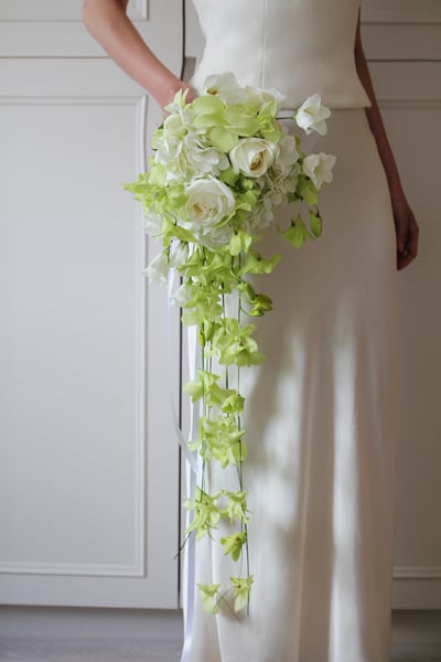 Chanson法式香頌｜瀑布型鮮花捧花2