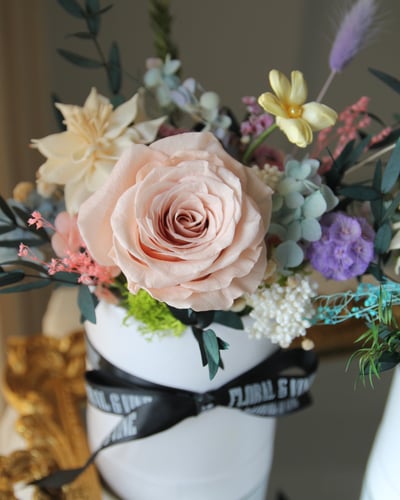 微慶祝花禮系列 I 打工人的療癒小花園 永生花盒5