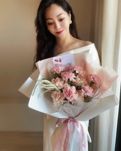 《閃耀焦點E人媽媽系列》滿滿康乃馨花束 - 嫣紅5