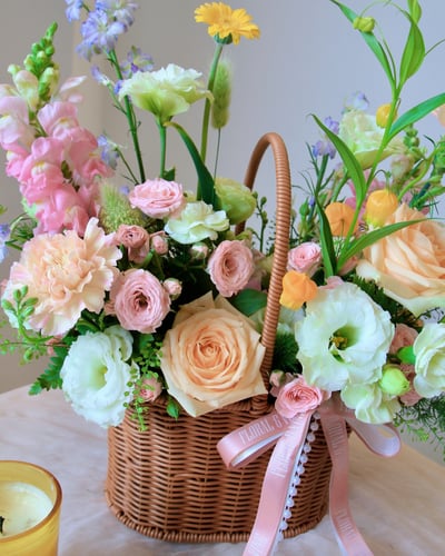 Summer Picnic 夏日野餐提籃花3