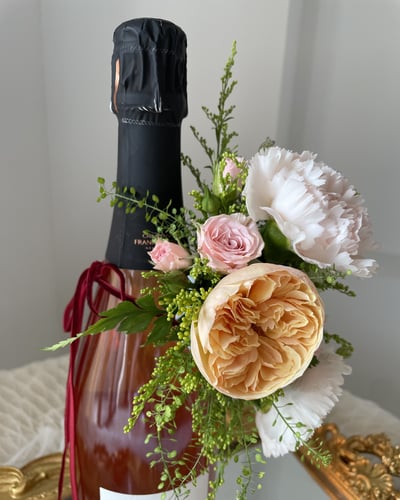 Francis Orban Brut Rosé 法國小農香檳鮮花禮4