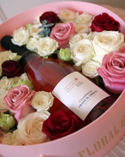 Luxurious & Romantic 奢寵浪漫高訂香檳禮盒 - 浪漫粉1