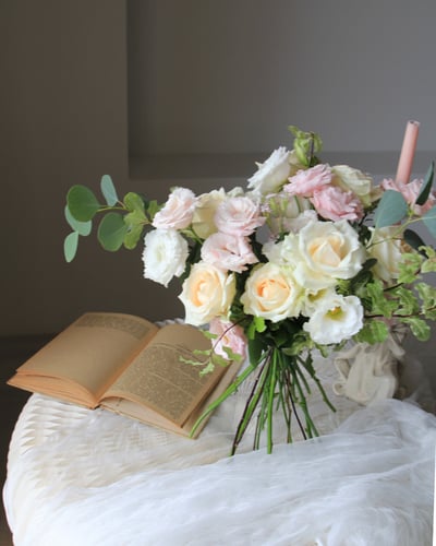 Pink Lady 溫柔色｜自然感手捧花4