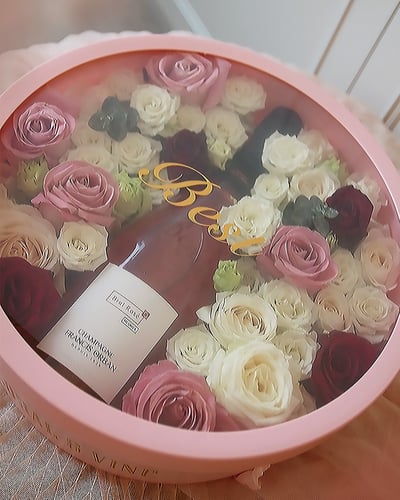 Luxurious & Romantic 奢寵浪漫高訂香檳禮盒 - 浪漫粉3