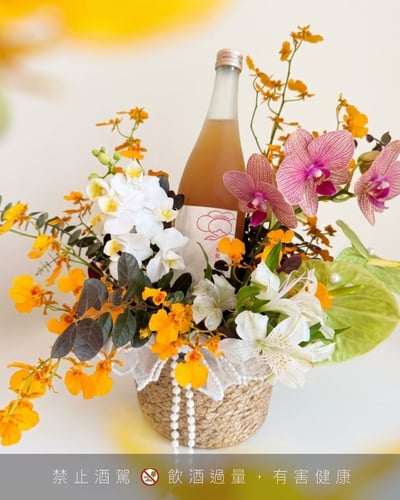 「梅好．豐收」限定提籃花禮 | 鶴梅 完熟濁梅酒 720ml2