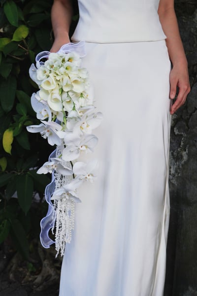 Elegance Orchid 優雅之心｜瀑布型鮮花捧花5