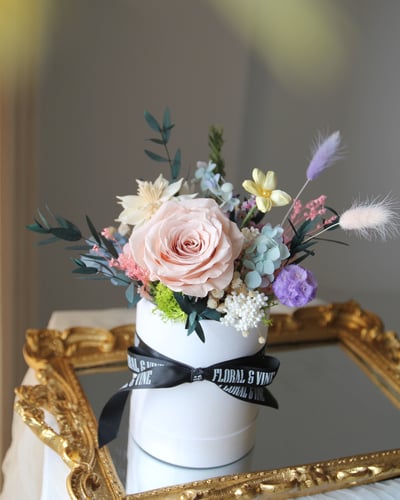 微慶祝花禮系列 I 打工人的療癒小花園 永生花盒3