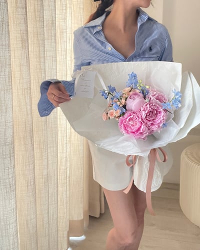 Peony Mist 芍藥玫瑰花束3
