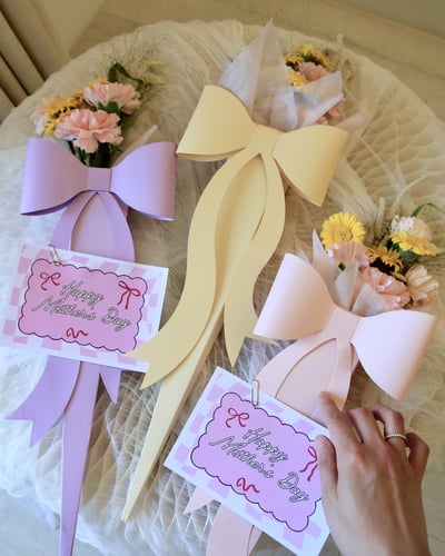 《精緻溫柔I人媽媽系列》蝴蝶結精品小花束2