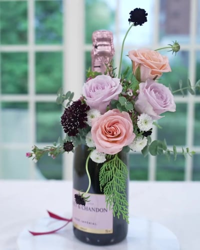 Moët & Chandon Rose 酩悅粉紅香檳 香檳鮮花禮1