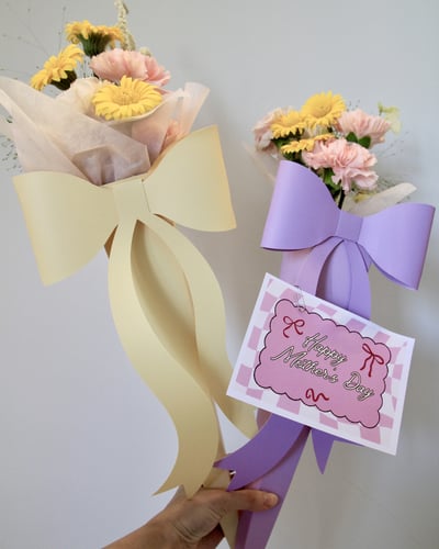 《精緻溫柔I人媽媽系列》蝴蝶結精品小花束4