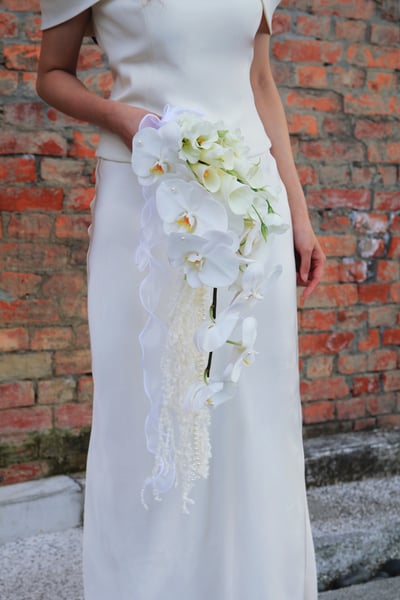 Elegance Orchid 優雅之心｜瀑布型鮮花捧花2