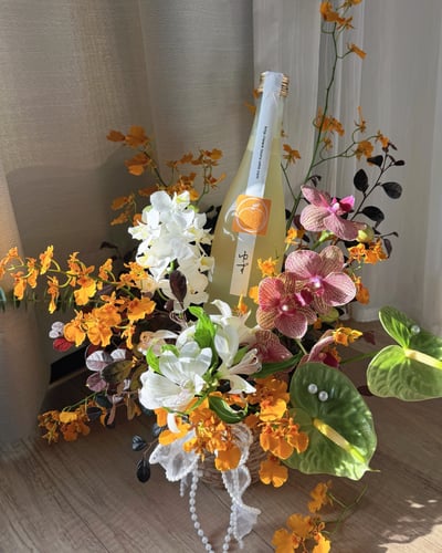 「柚香．月圓」限定提籃花禮 | 鶴梅 柚子酒 720ml6