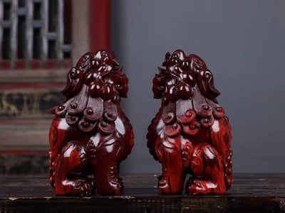 印度小葉紫檀【望天吼一對】1