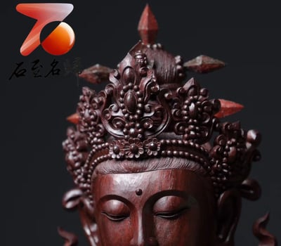 印度小葉紫檀 大師作品【四臂觀音】4