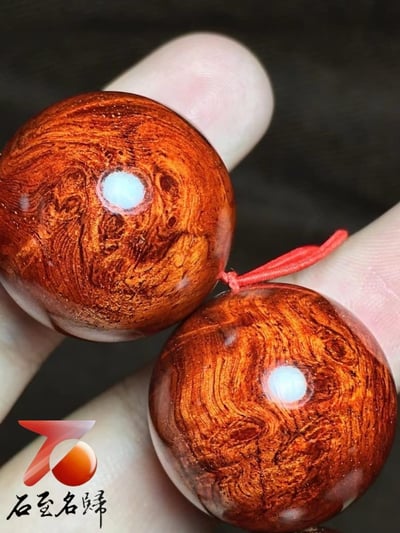 印度小葉紫檀25mm×10顆 瘤疤+多金星【道】7