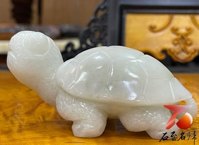 江西芙蓉石純手工雕烏龜 【小海龜】張志方老師作品2