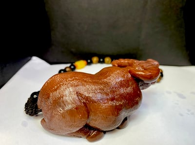 月尾紫手把件【紅紅火火】4