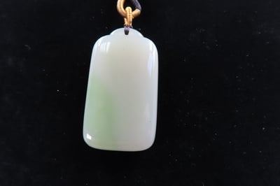 臻品和田玉翠青【無事牌】2