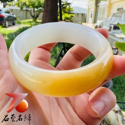 和田玉糖白極品玉鐲｜脂白凝潤・糖韻流光6