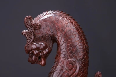 印度小葉紫檀【飛天麒麟】一對8