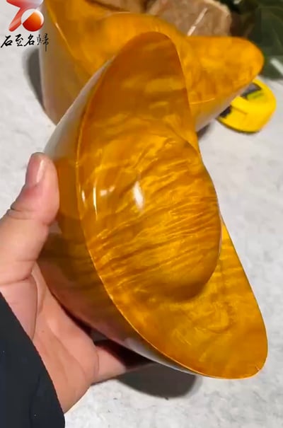貴州金絲楠小葉楨楠滿水波紋 僅此一對【特大金元寶】1