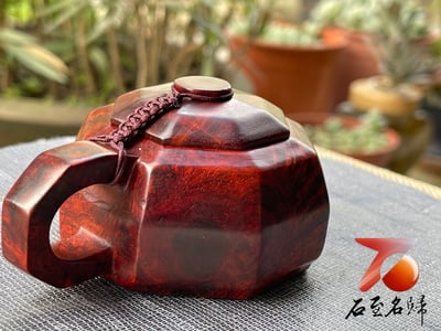 印度小葉紫檀 滿瘤疤八角壺3
