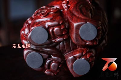 天然 印度小葉紫檀｜鎮宅聚財重器【滿瘤疤-大貔貅】8