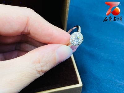 特價880元 莫桑鑽女戒1克拉 八心八箭D色 附雙保證書 925銀 可過鑽筆檢測2