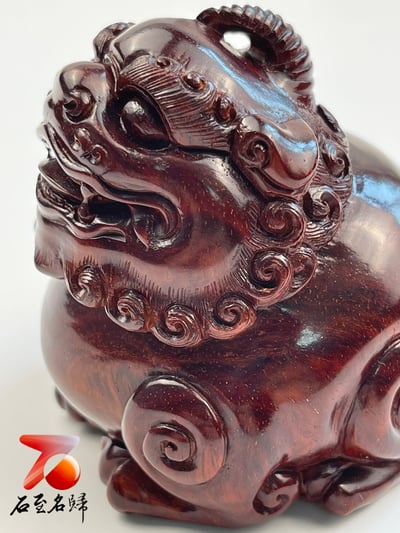 印度小葉紫檀高油密 多金星手把件／小擺件【諦聽】6