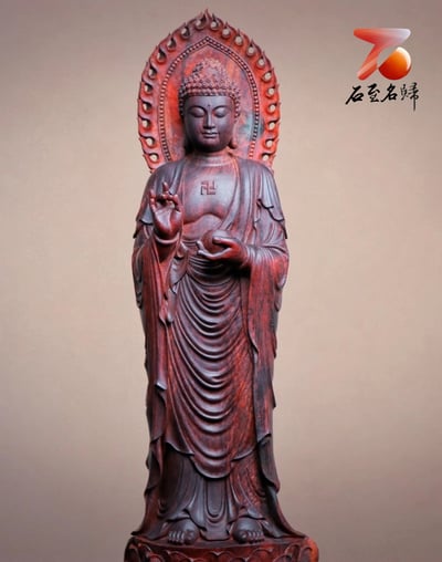 印度小葉紫檀名家作品【釋迦牟尼佛】1